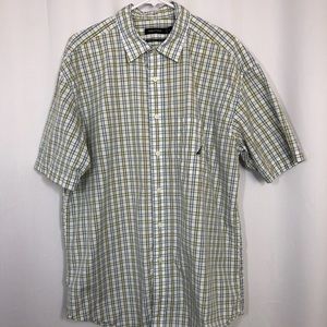 Men’s Nautica Plaid Short Sleeve Button Down